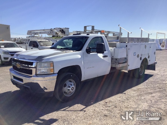 (Phoenix, AZ) 2012 Chevrolet Silverado 3500HD Enclosed Service Truck Runs & Moves)