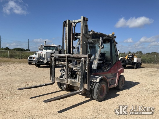(Marion, TX) 2012 Linde HH80 Rough Terrain Forklift Runs, Moves, & Operates