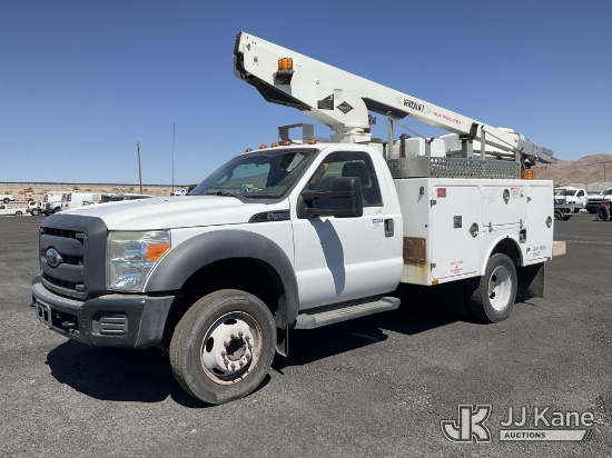 (Las Vegas, NV) Versalift TEL29, Telescopic Non-Insulated Bucket Truck mounted behind cab on 2012 Fo