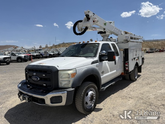(Sparks, NV) Altec AT37-G, Articulating & Telescopic Bucket mounted behind cab on 2016 Ford F-550 Ex