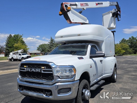(Greeley, CO) UTEM UTLN35A, Telescopic Non-Insulated Bucket Truck mounted behind cab on 2021 RAM 350