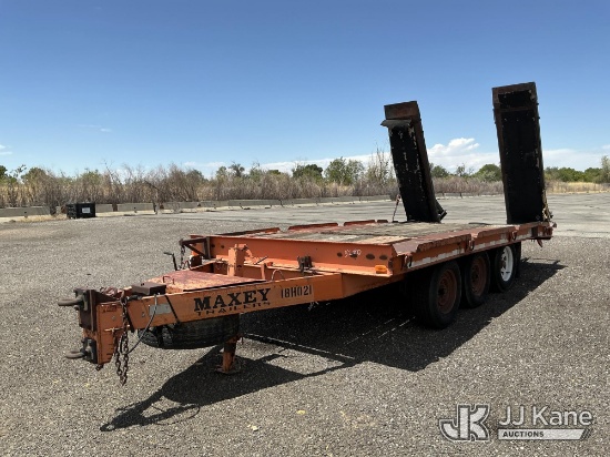 (Salt Lake City, UT) 1994 Maxey TDF-16 3 Axle Tilt Deck Trailer