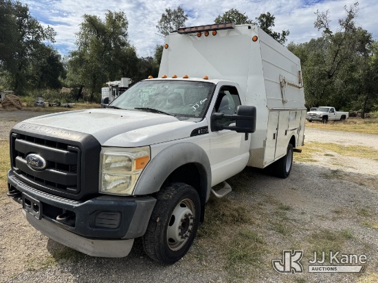(Anderson, CA) 2011 Ford F-550 Enclosed High-Top Service Truck Runs