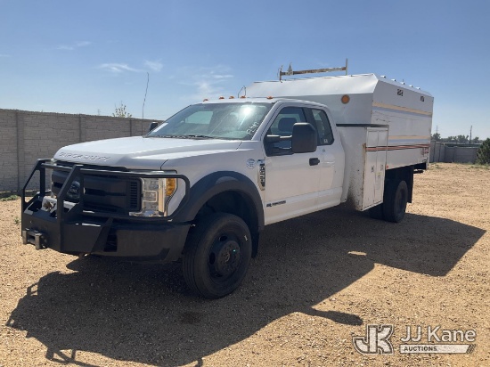 (Fort Lupton, CO) 2017 Ford F-550 Chipper Dump Truck Not Running, Condition Unknown)(Per Seller: The