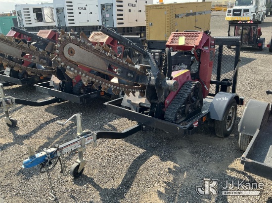 (Salt Lake City, UT) Toro TRX-16 Walk-Behind Crawler Trencher, Trailer is Non-Titled Runs