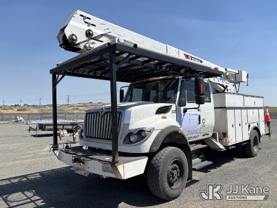 (West Richland, WA) Terex HRX-60, Material Handling Bucket Truck rear mounted on 2014 International