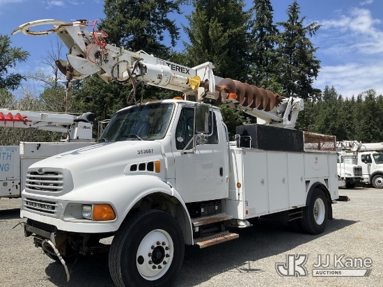 (Eatonville, WA) Telelect Commander 4047, Digger Derrick rear mounted on 2007 Sterling Acterra Utili