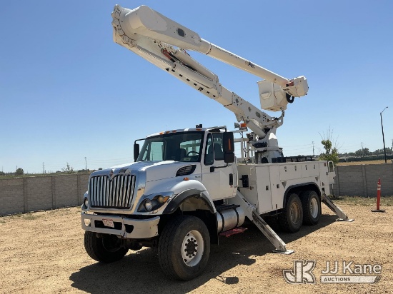 (Fort Lupton, CO) Altec AM55-MH, Over-Center Material Handling Bucket Truck rear mounted on 2013 Int