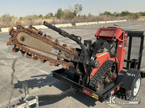 (Salt Lake City, UT) Toro TRX-16 Walk-Behind Crawler Trencher, Trailer is Non-Titled Runs