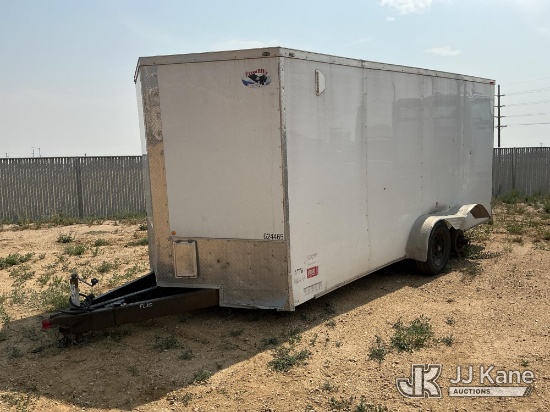 (Fort Lupton, CO) 2022 Quality Enclosed Cargo Trailer Exterior Defects - Drivers Side Rear Wheel She