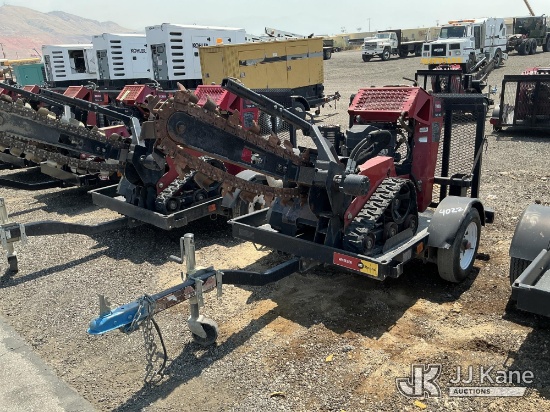(Salt Lake City, UT) Toro TRX-16 Walk-Behind Crawler Trencher, Trailer is Non-Titled Runs