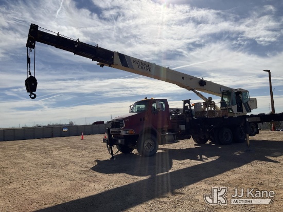 (Fort Lupton, CO) National 1800, Hydraulic Truck Crane rear mounted on 2007 Sterling LT9500 T/A Flat