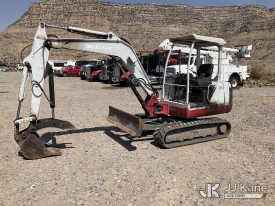 (De Beque, CO) 2002 Takeuchi TB135 Mini Hydraulic Excavator Runs, Move & Operates) (Hydraulic System