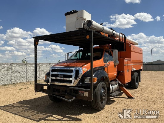 (Fort Lupton, CO) Altec LR756, Over-Center Bucket Truck mounted behind cab on 2015 Ford F-750 Chippe