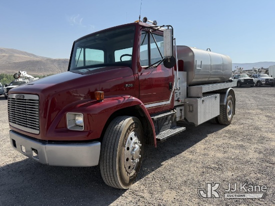 (Sparks, NV) 1996 Freightliner FL70 Water Tank Truck Runs & Moves) (Seller States - Pump Operational