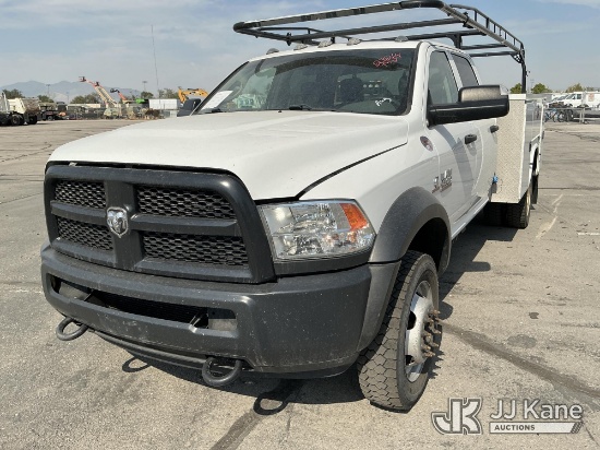 (Salt Lake City, UT) 2017 Ram 4500 4x4 Crew-Cab Service Truck Runs & Moves