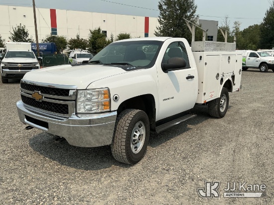 (Portland, OR) 2013 Chevrolet Silverado 2500HD 4x4 Enclosed Service Truck Runs & Moves