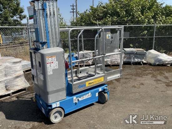 (Portland, OR) 2017 GENIE GR-20 Self-Propelled Manlift Runs, Moves & Operates