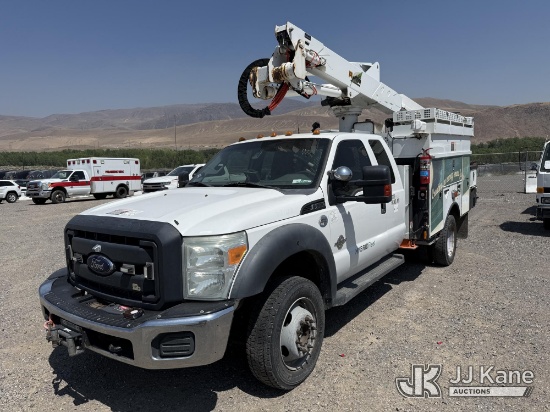 (Sparks, NV) Altec AT37G, Articulating & Telescopic Bucket Truck mounted behind cab on 2012 Ford F-5