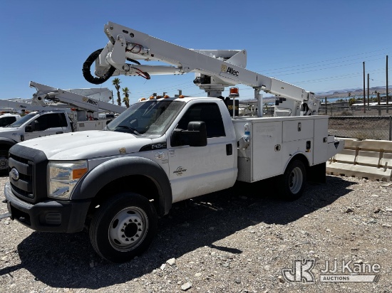 (Lake Havasu City, AZ) Altec AT40G, Articulating & Telescopic Bucket Truck mounted behind cab on 201