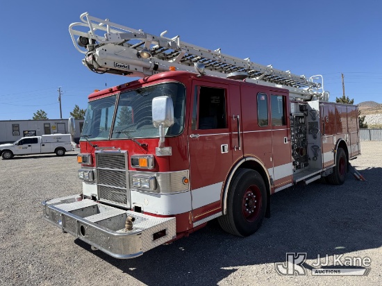 (Sparks, NV) 1994 Pierce Model Tilt Cab Lance Fire Truck Runs & Moves, Upper Condition Unknown) (Hyd