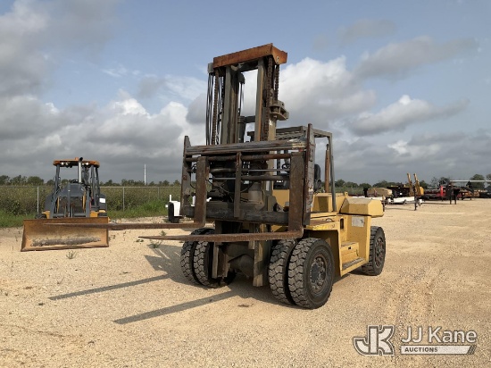 (Marion, TX) 1997 Caterpillar DP100 Rough Terrain Forklift Runs & Moves