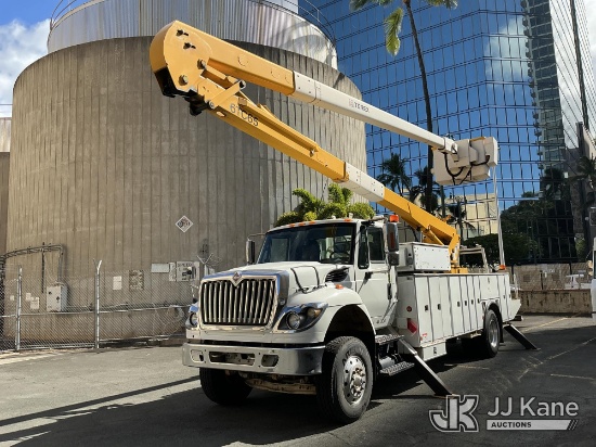 (Honolulu, HI) HiRanger 6TC-65, Bucket Truck rear mounted on 2012 International 7500 Utility Truck,