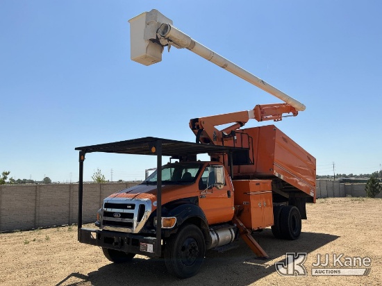 (Fort Lupton, CO) Altec LR756, Over-Center Bucket Truck mounted behind cab on 2013 Ford F-750 Chippe