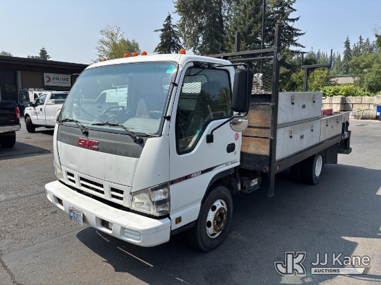(Bellevue, WA) 2007 GMC W4500 Flatbed/Service Truck Runs & Moves