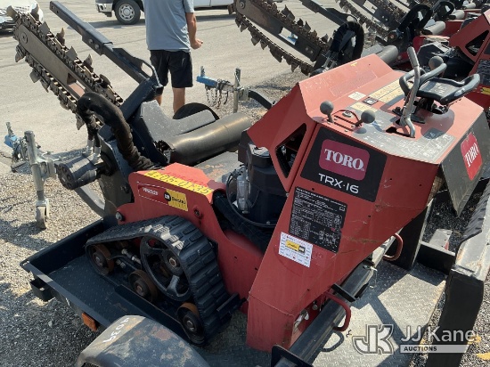 (Salt Lake City, UT) Toro TRX-16 Walk-Behind Crawler Trencher, Trailer is Non-Titled Runs