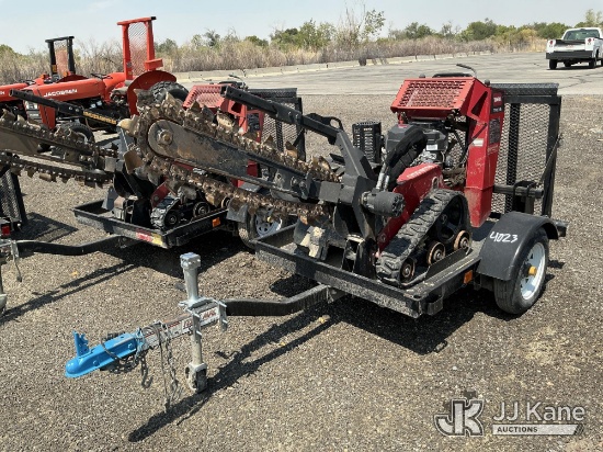 (Salt Lake City, UT) Toro TRX-16 Walk-Behind Crawler Trencher, Trailer is Non-Titled Runs