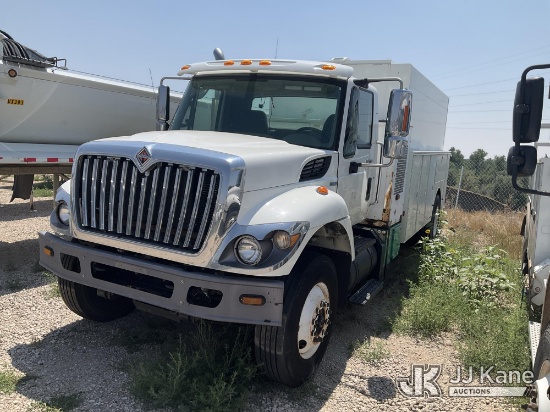 (Colorado Springs, CO) 2009 International 7400 Enclosed Utility Truck Not Running, Condition Unknown