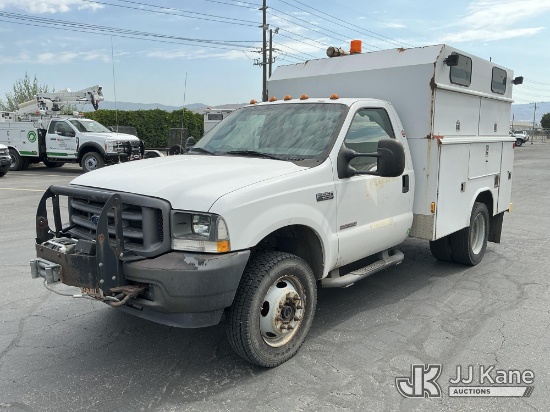 (Salt Lake City, UT) 2004 Ford F-550 Enclosed High-Top Service Truck Runs & Moves