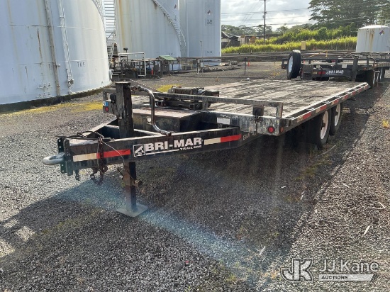 (Hilo, HI) 2008 Bri-Mar T/A Tagalong Equipment Trailer REGISTRATION ONLY Sold With Certificate of R