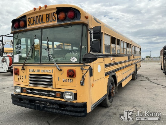 (Salt Lake City, UT) 1996 Blue Bird TC2000 Passenger Bus Not Running, Condition Unknown