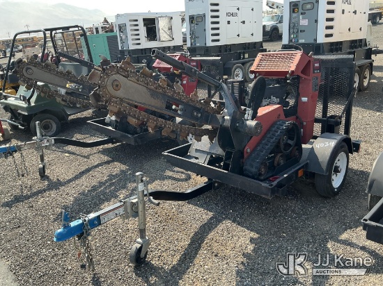 (Salt Lake City, UT) Toro TRX-16 Walk-Behind Crawler Trencher, Trailer is Non-Titled Runs