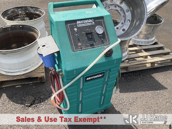 (Las Vegas, NV) Motor Vac Coolant Clean III NOTE: This unit is being sold AS IS/WHERE IS via Timed A