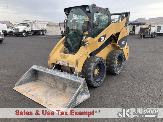 (Las Vegas, NV) 2008 Caterpillar 262 Rubber Tired Skid Steer Loader, 2008 Caterpillar 262C Runs, Mov
