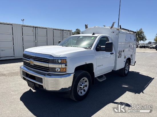 (Dixon, CA) 2017 Chevrolet Silverado 3500HD Work Truck Long Box Enclosed Service Truck Runs & Moves