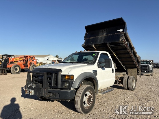 (Dixon, CA) 2008 Ford F-450 SD Regular Cab DRW Dump Truck Runs, Moves & Operates