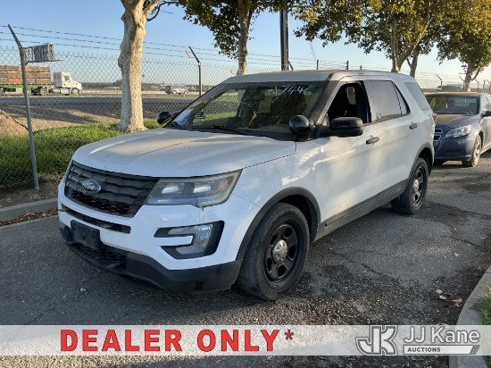 (Dixon, CA) 2017 Ford Explorer Police 4-Door Sport Utility Vehicle Runs & Moves)(Dash Warning Indica