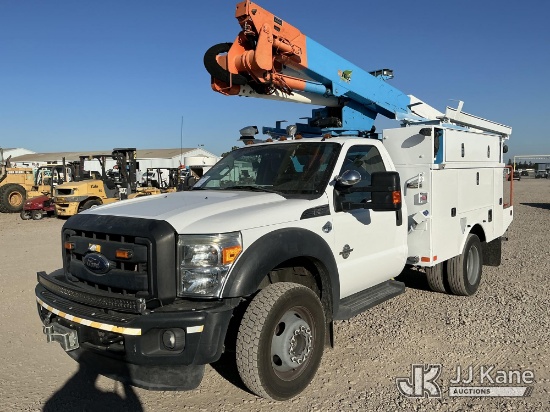 (Dixon, CA) Altec AT37G, Articulating & Telescopic Bucket Truck mounted behind cab on 2013 Ford F-55