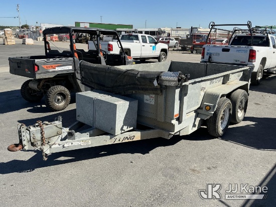 (Dixon, CA) 2018 Felling FT-10DT Dump Trailer Runs & Operates)(Bald Tire