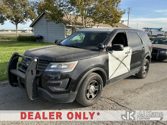 (Dixon, CA) 2016 Ford Explorer Police 4-Door Sport Utility Vehicle Runs & Moves)(Dash Warning Indica
