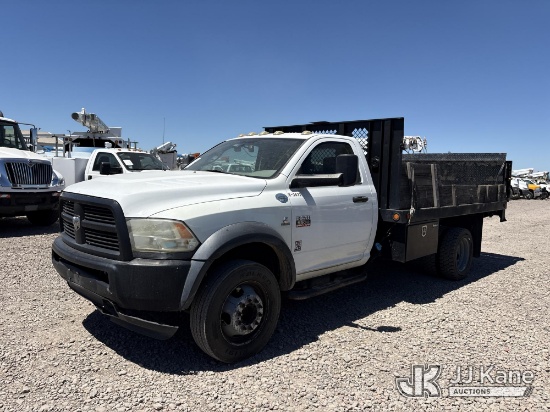 (Dixon, CA) 2012 Dodge Ram 5500 Regular Cab Flatbed Truck, Deck Measurements: Width 7ft 3in Length 1