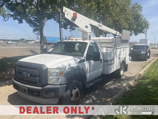 (Dixon, CA) Versalift TEL29N-03, Telescopic Bucket Truck mounted behind cab on 2013 Ford F-450 SD Du