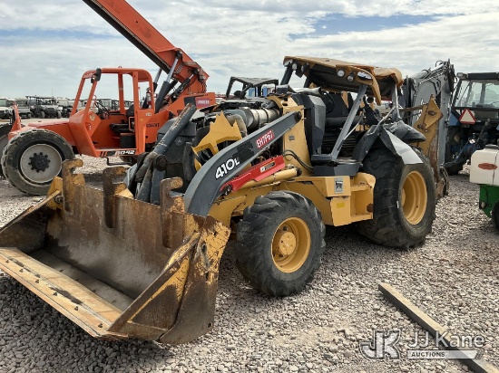 (Dixon, CA) 2015 John Deere 410L Tractor Loader Extendahoe Not Running)(Collision Issues-Wrecked, No