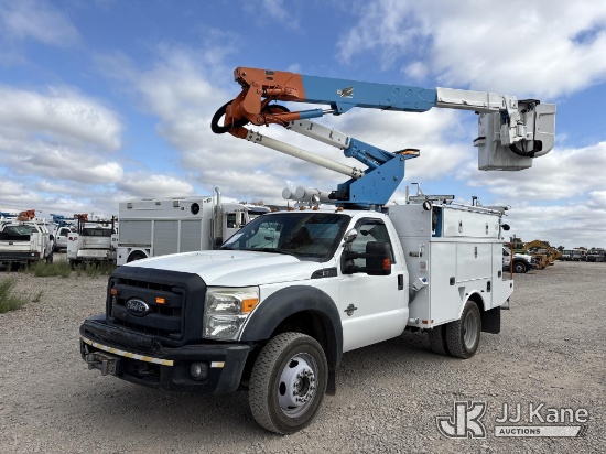 (Dixon, CA) Altec AT37G, Articulating & Telescopic Bucket mounted behind cab on 2013 Ford F-550 Regu