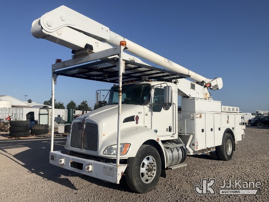 (Dixon, CA) Altec AA755L, Material Handling Bucket Truck , 2013 Kenworth T300 Service Truck Runs & M