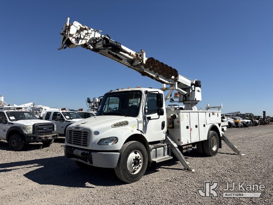 (Dixon, CA) Altec DM47B-TR, Digger Derrick rear mounted on 2014 Freightliner M2 106 Service Truck Ru